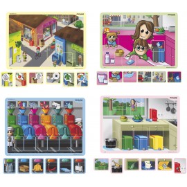 Joc Magnetic Mediu și Reciclare Miniland