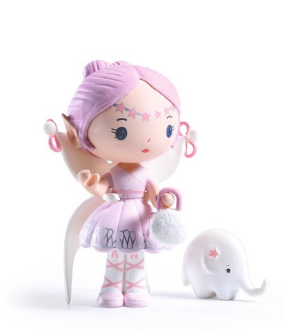 Figurina Djeco Printesa Roz cu Elfe si Bolero