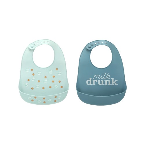 Set bavete silicon Pearhead Milk Drunk, Antipată - imagine 6