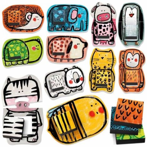 Puzzle Animale Headu Ecoplay | Joc Educativ