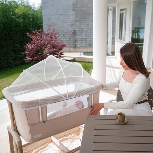 Patut co-sleeper Lorelli Millie - 7 niveluri reglabile - imagine 6