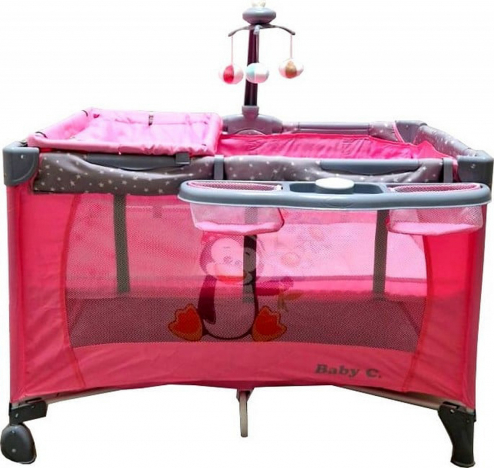 Patut Baby Care Roz Pliabil 2 Niveluri 577RON - imagine 4