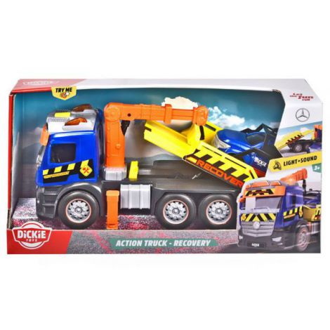 Camion Tractare Mercedes Dickie Toys cu Masinuta - imagine 7