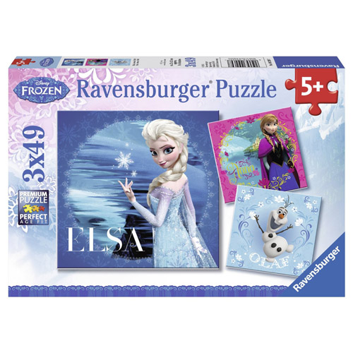 Puzzle Ravensburger Frozen, 3x49 Piese