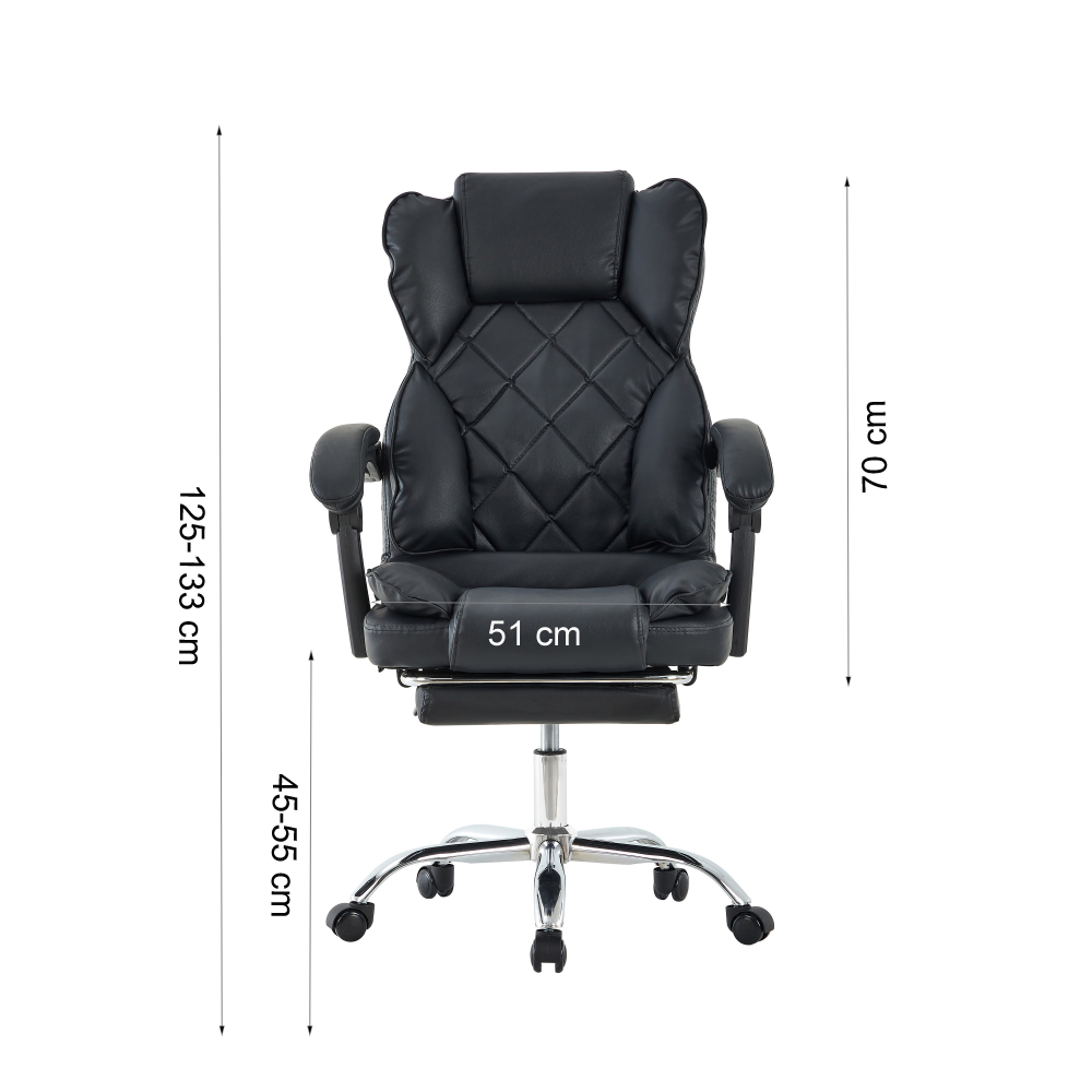 Scaun birou Procart ergonomic, suport picioare - imagine 5