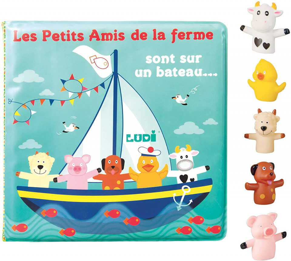 Set Baie Ludi: Carte și 5 Marionete - imagine 2