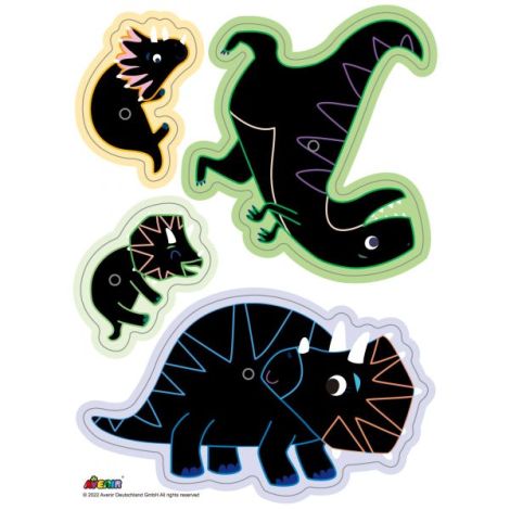 Set Creativ Felicitari Razuit Dinozauri Avenir - imagine 6