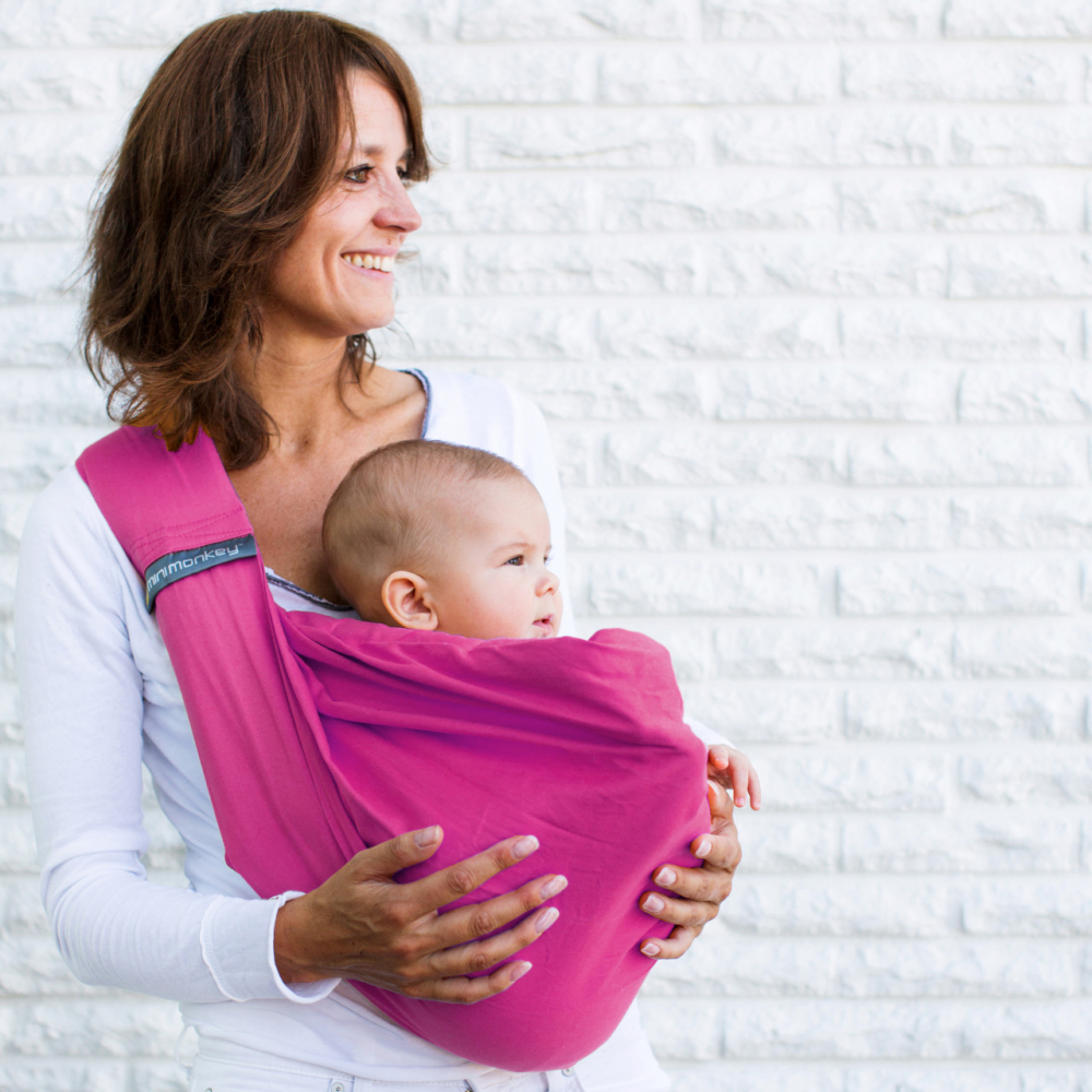 Sling Bebe 4in1 Minimonkey Pink, Ergonomic