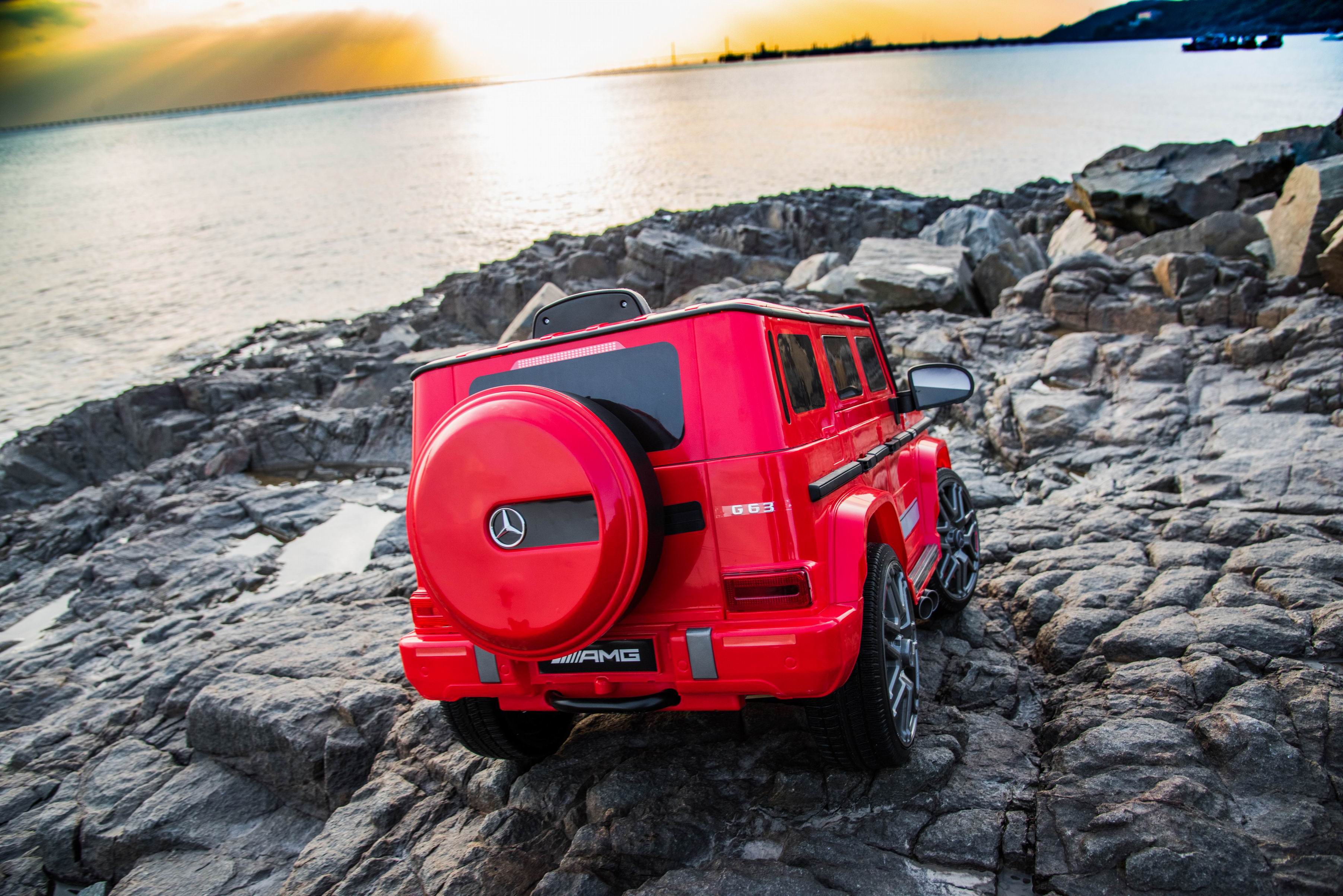 Masinuta Electrica Mercedes AMG G63 12V Rosu - imagine 2