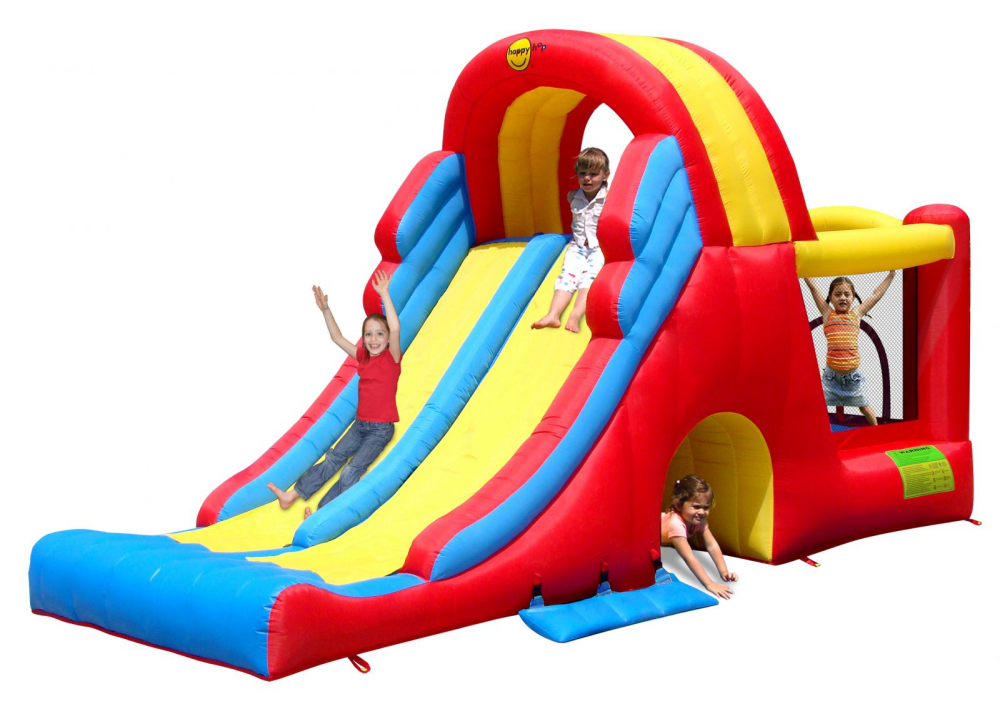 Saltea Gonflabilă Happy Hop Mega Slide cu Tobogane