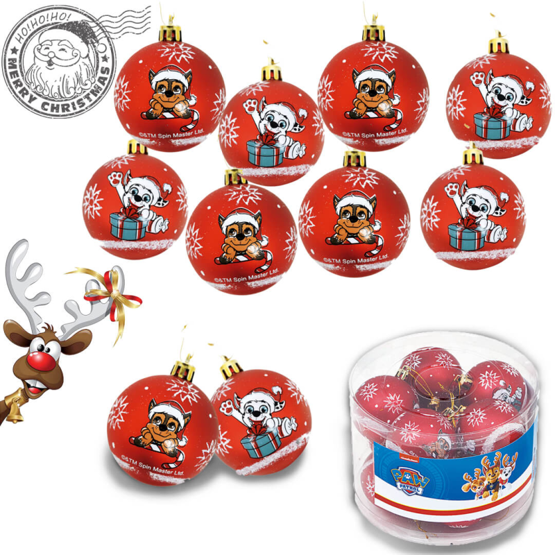 Set 10 Globuri Paw Patrol Disney 6 cm - imagine 3
