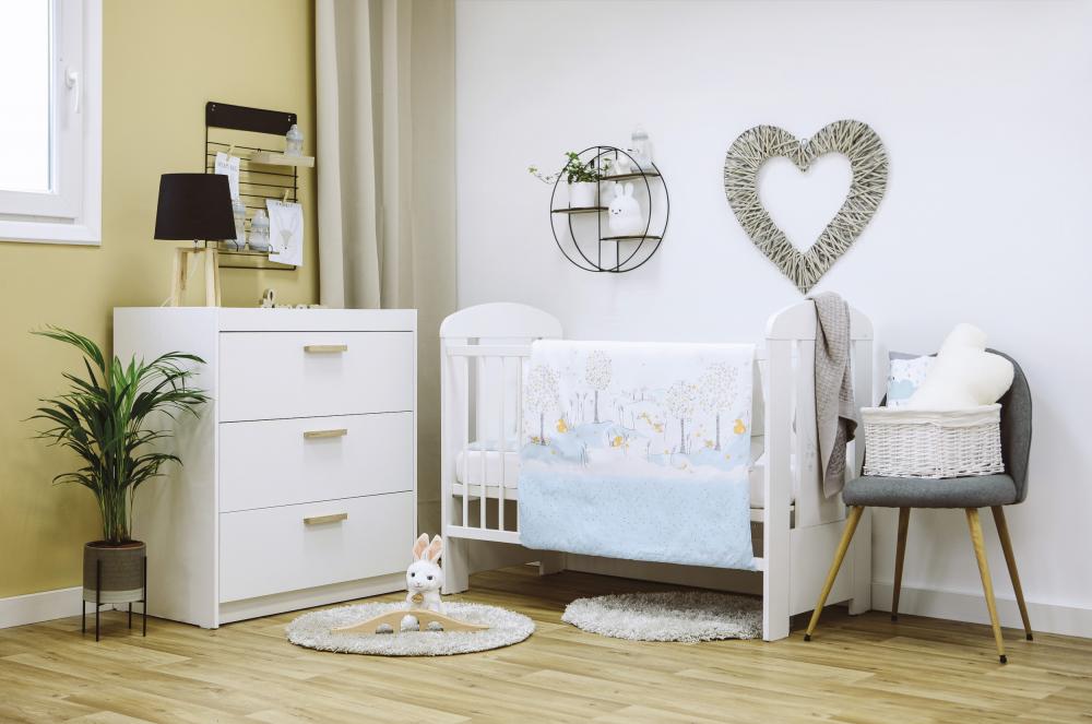 Lenjerie Patut Bubaba Blue Bunny, Bumbac 100% - imagine 2