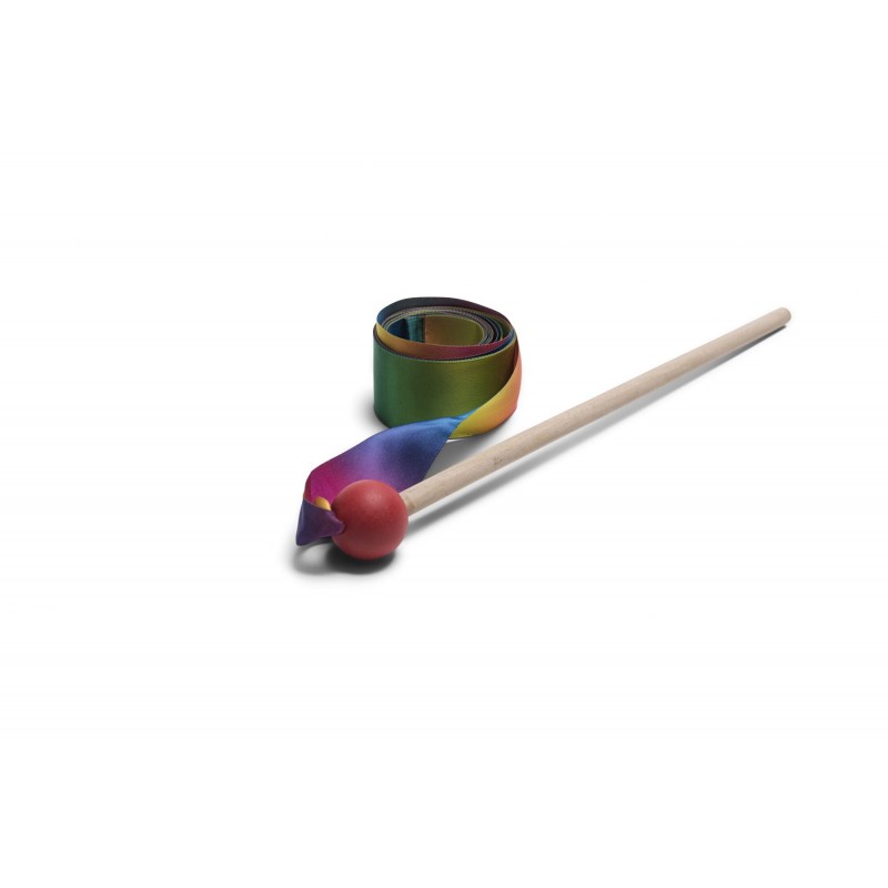 Panglica Dans BS Toys, Lemn, Curcubeu - imagine 2