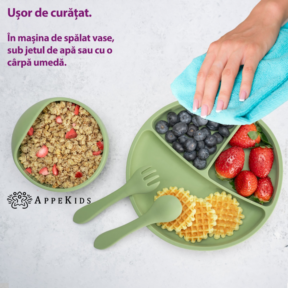Set Diversificare AppeKids Basic Raw Green - imagine 4