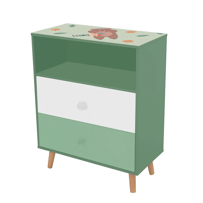 Dulap Ginger Home cu 2 sertare - Organizare Copii - imagine 8