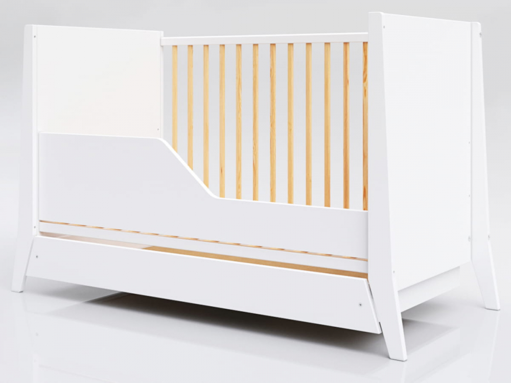 Patut Damian 120x60 cu Sertar, Bej, Nichiduta - imagine 7