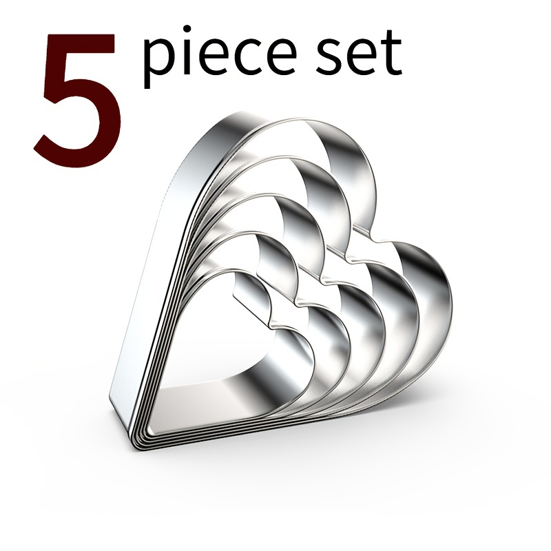 Set 5 forme fursecuri inima Kitchenware