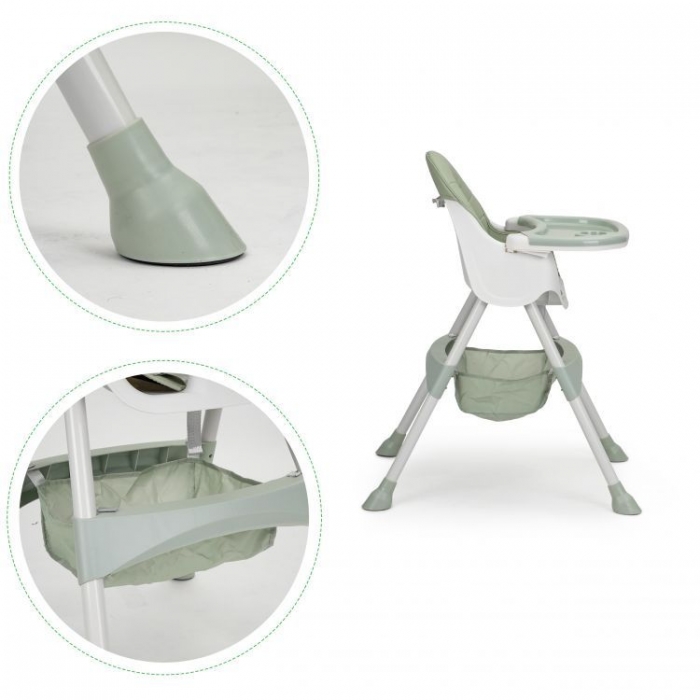 Scaun de masa 2 in 1 Ecotoys Green - imagine 3