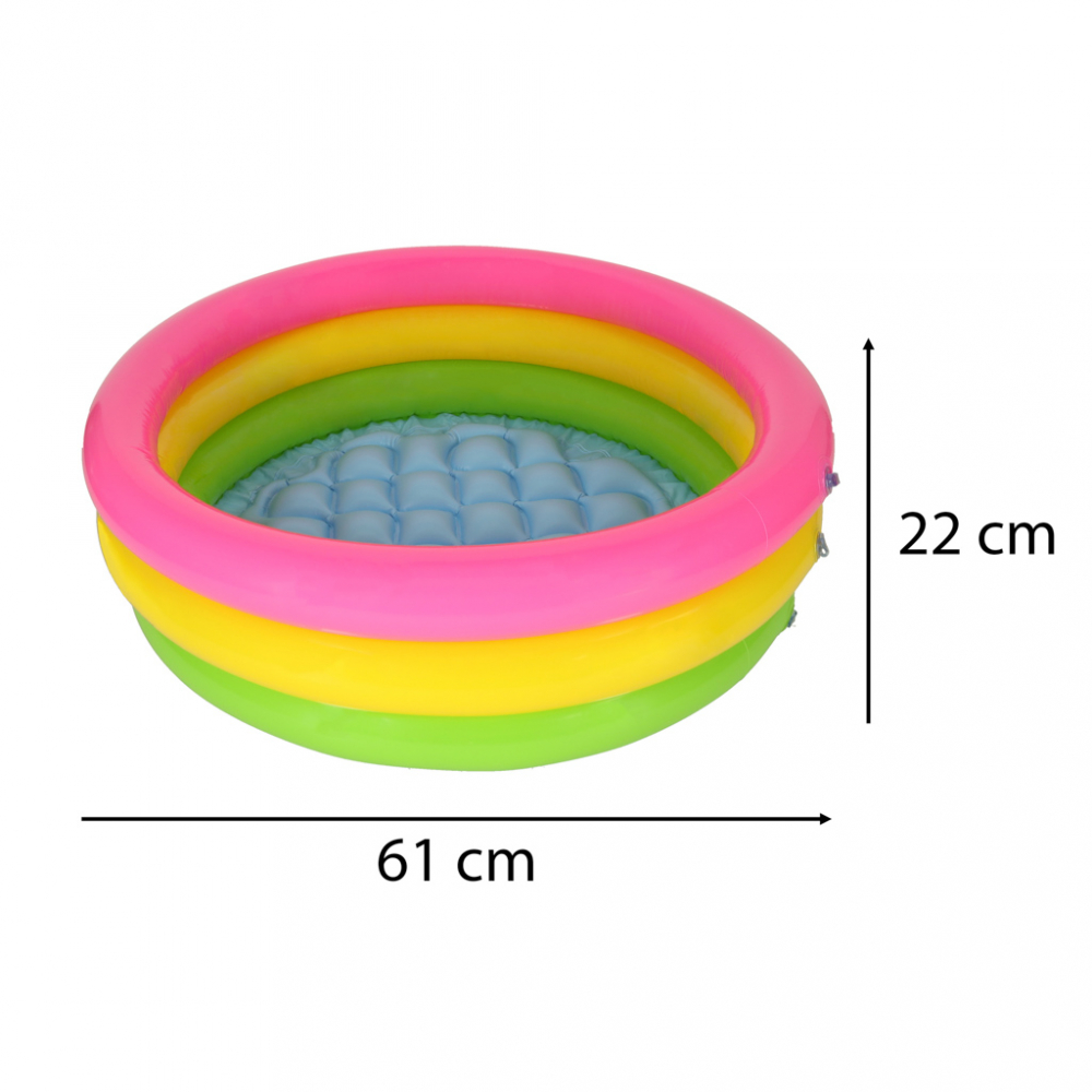 Piscina Gonflabila Intex Tricolor 61x22 cm Copii - imagine 6
