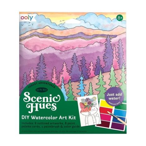 Ooly Set Acuarele DIY Scenic Hues Pădure
