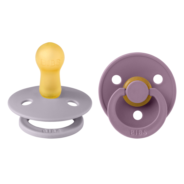 Set 2 Suzete Bibs Latex, 6 Luni+, GreyMauve - imagine 4