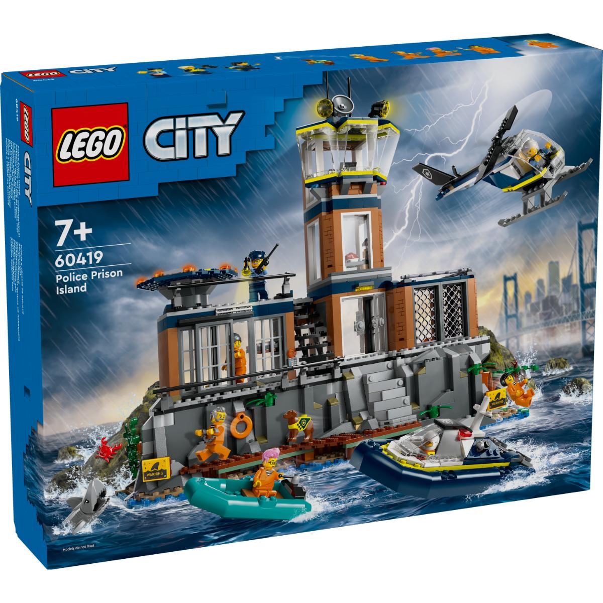 LEGO City 60419 Insula-Închisoare - 980 piese