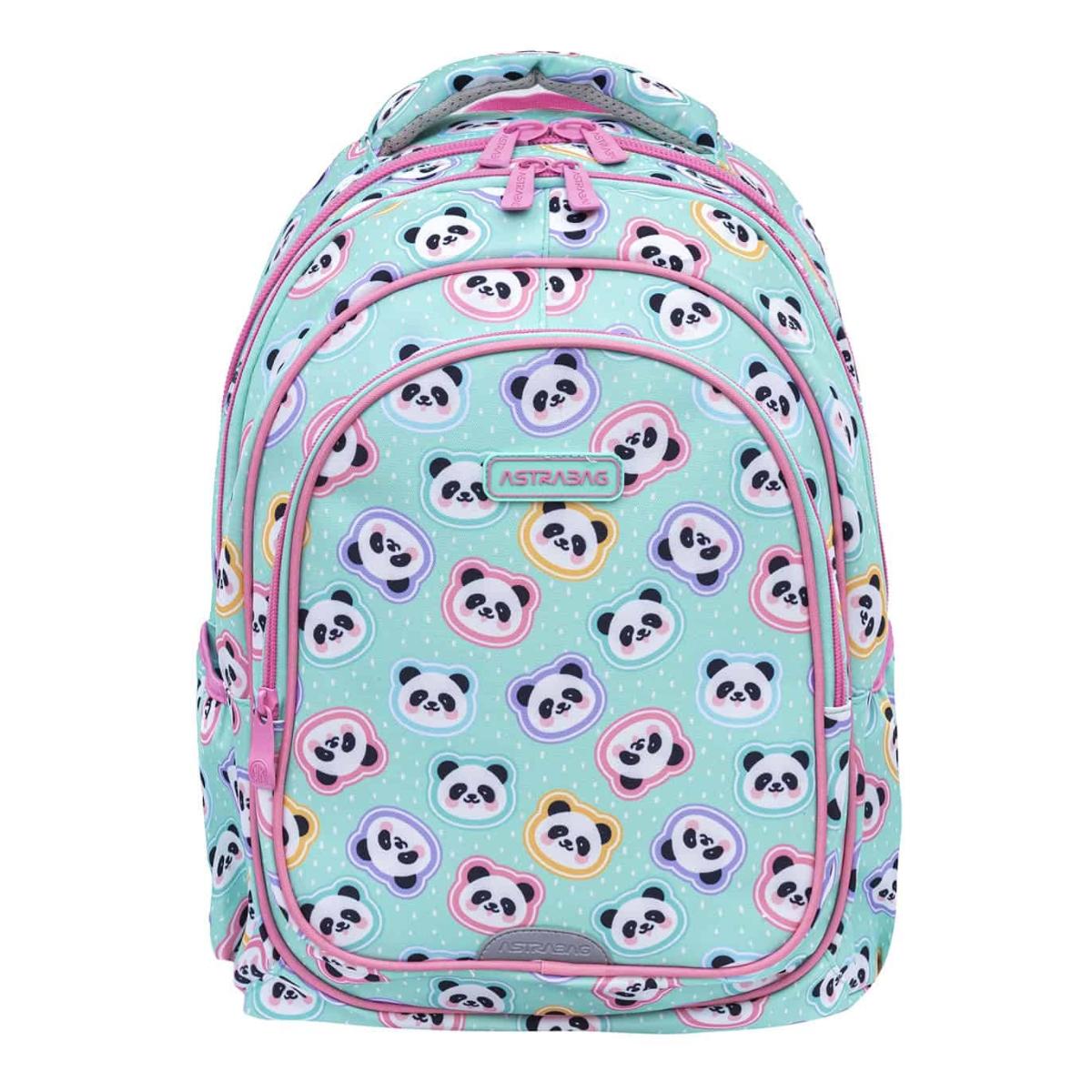 Ghiozdan Ergonomic AstraBag Panda, 3 Compartimente