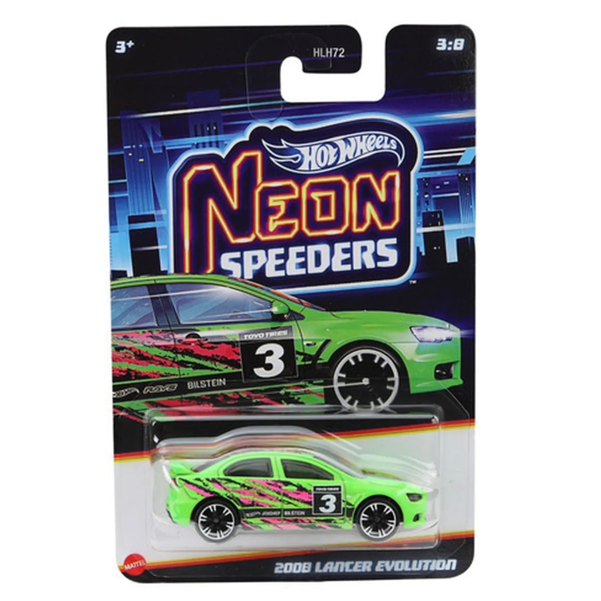 Hot Wheels Mitsubishi Lancer Evo Neon