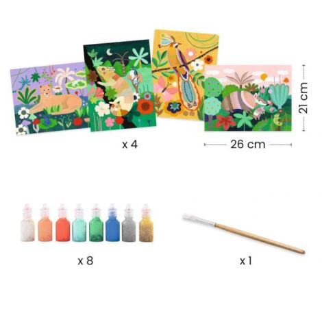 Atelier Pictură 3D Tropical Djeco - imagine 3