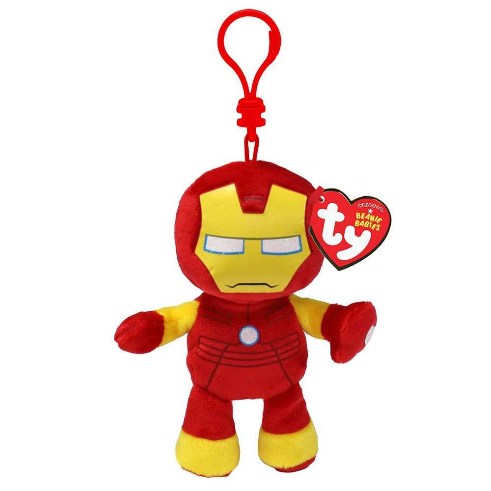 Breloc Plus Ty Iron Man 8.5cm Beanie Babies