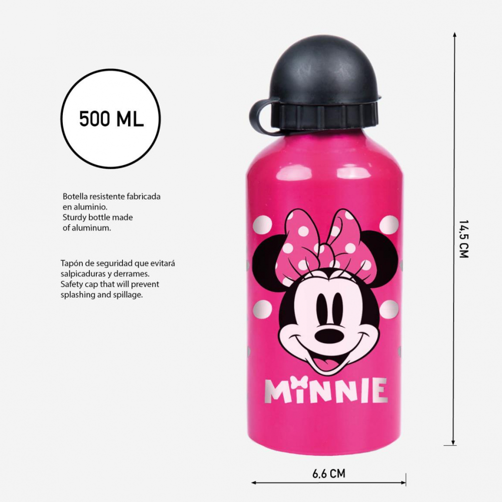 Bidon Aluminiu Minnie Mouse, 500 ml, Cerda - imagine 2