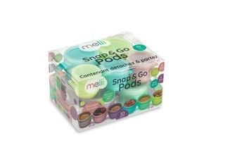 Set Recipiente Hrana Bebelusi Melii SnapGo 10 Bucati