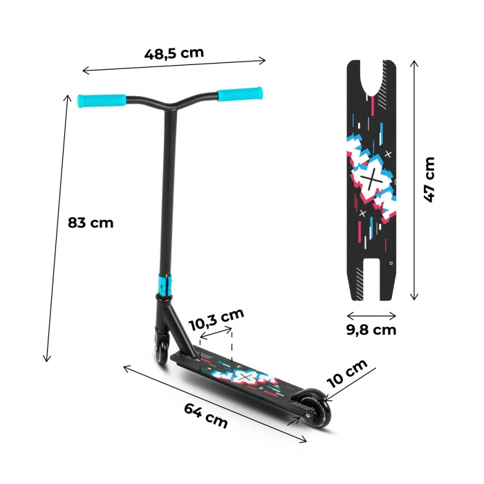 Trotineta WXM Cascadorii Aluminiu 100kg - imagine 8