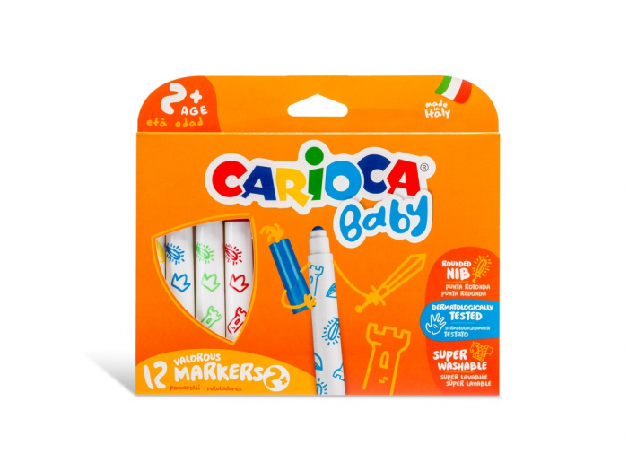 Set Carioca Baby 2+ 12 Culoare Non-Toxice