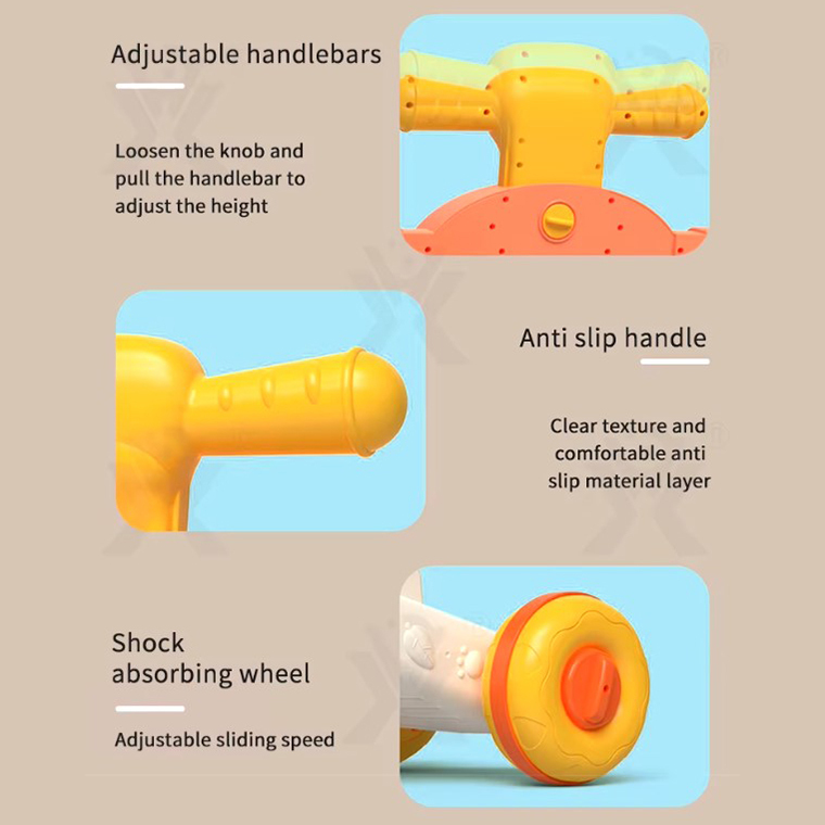 Antepremergator Malplay 3in1 Orange - Educativ Interactiv - imagine 4