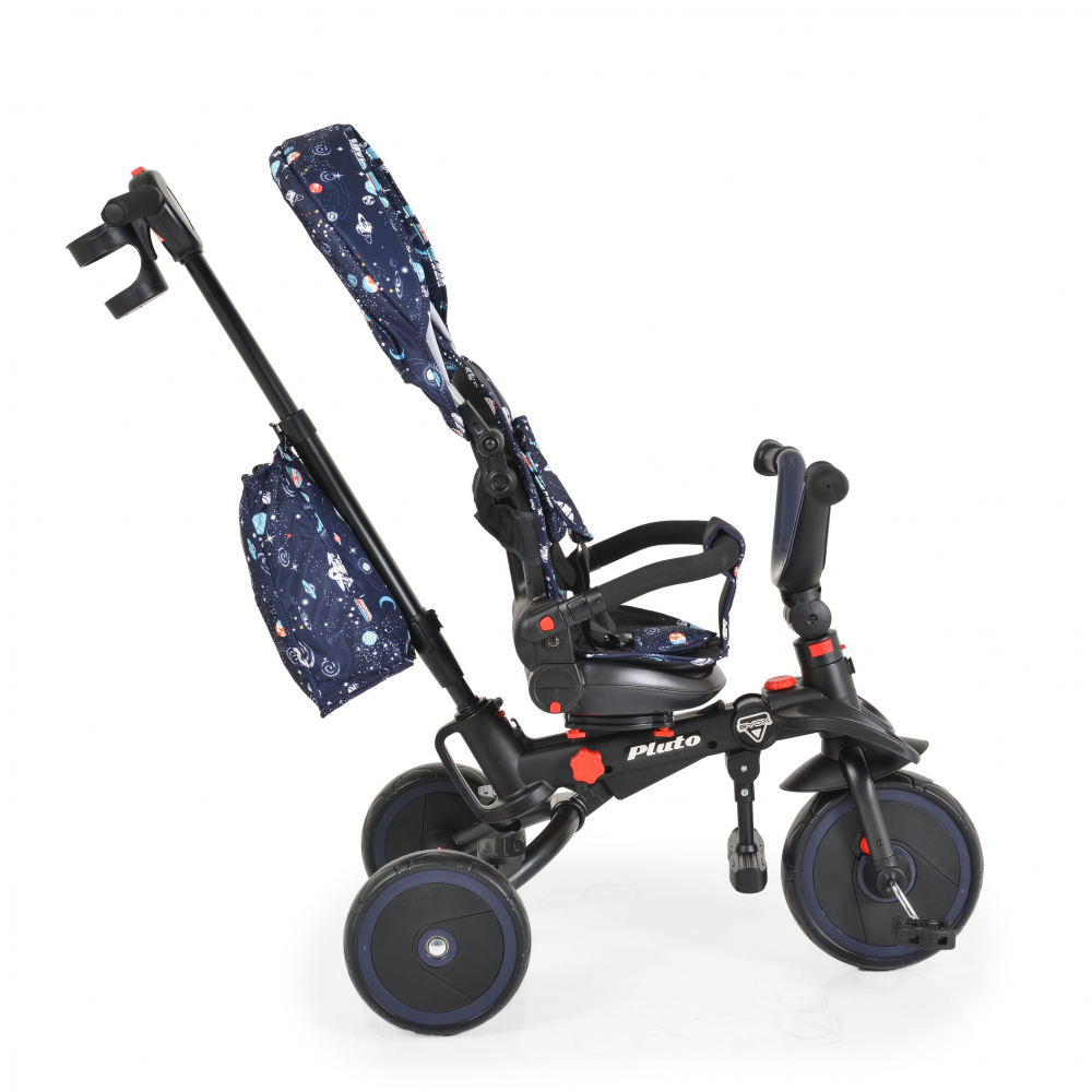 Tricicleta Byox Pluto Blue Pliabilă cu Scaun Rotiv - imagine 2