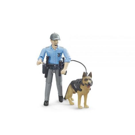 Bruder Figurina Politist cu Caine - Jucarie Politie - imagine 3
