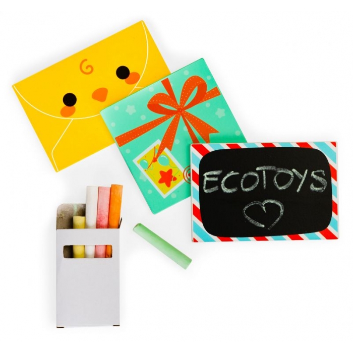 Cutie Scrisori Lemn Ecotoys - Dezvoltă Imaginația - imagine 3