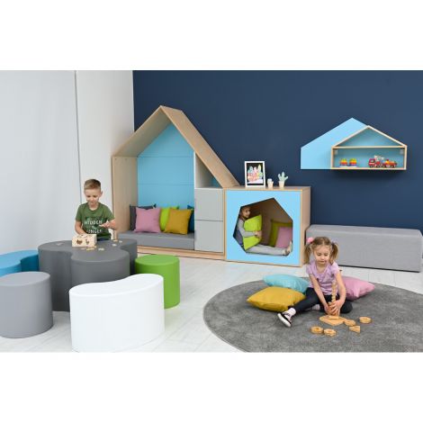 Casuta Joaca Moje Bambino Quadro - Bleu - imagine 9