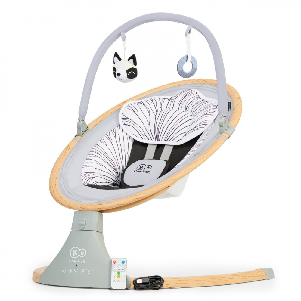 Leagan Electric 2-in-1 Kinderkraft Lumi Grey - imagine 8