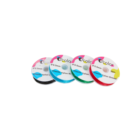 Set 4 Bobine Fir Elastic Ocolor pentru Margele