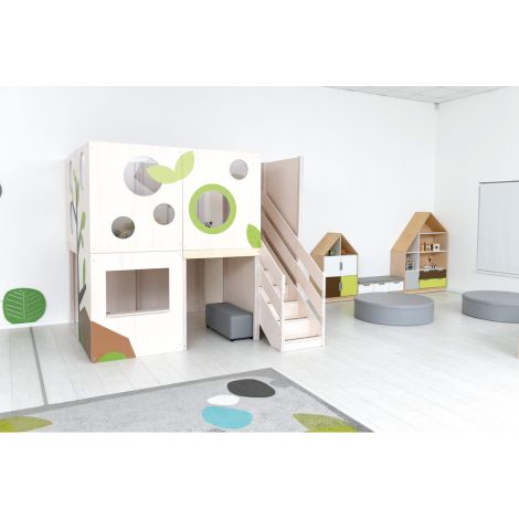 Complex Joacă Flora Moje Bambino - Lemn Interior - imagine 42