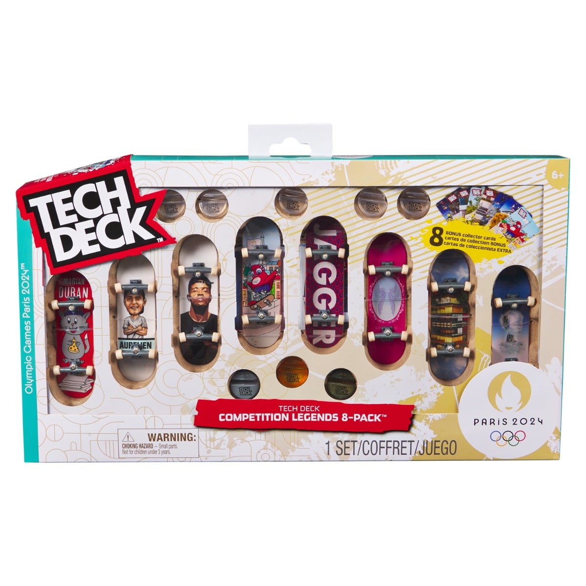 Set 8 Mini Skateboarduri Tech Deck Paris 2024