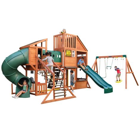 Complex Joacă Leagăn Kidkraft Odyssey 3 Tobogane - imagine 2