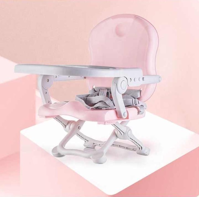 Scaun Masa Booster Little Mom, Compact și Pliabil - imagine 2