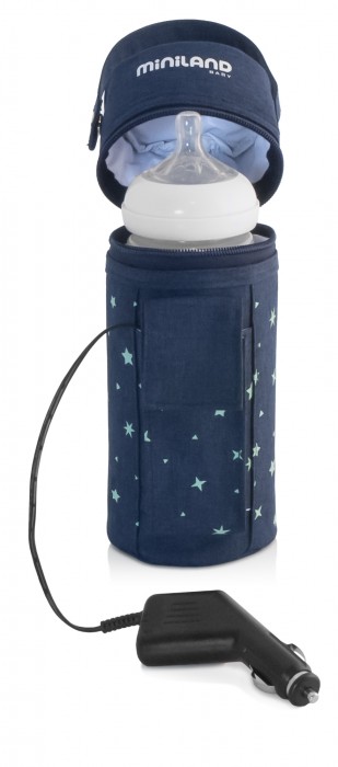 Geantă Termică Warmy Travel Denim Miniland cu Adaptor Auto