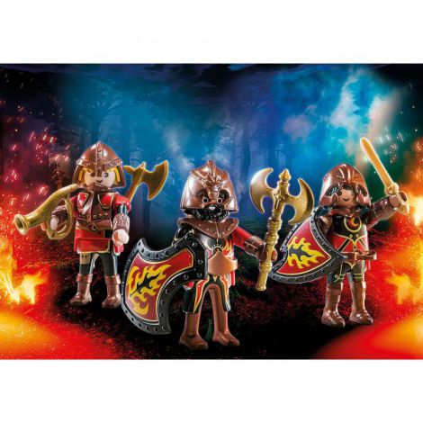 Set 3 Figurine Playmobil Burnham Raiders 70672 - imagine 3