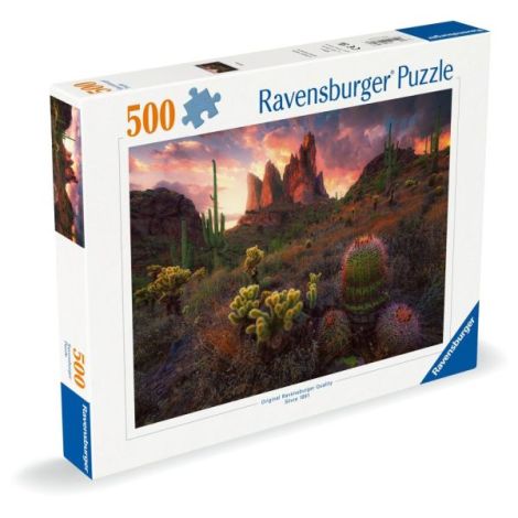 Puzzle Cactusi Ravensburger 500 piese, Relaxare - imagine 2
