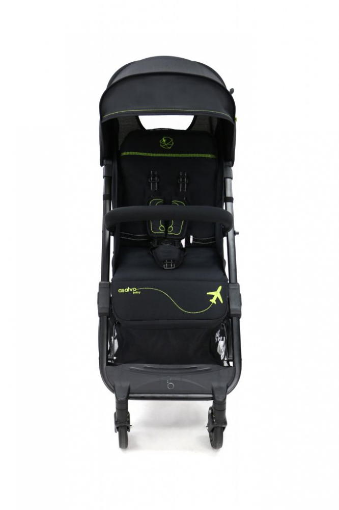 Carucior Asalvo Sport Pliabil, Usor, Negru-Verde - imagine 5