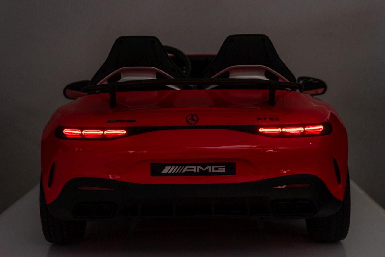 Masinuta electrica pentru copii 3-10 ani cu 2 locuri, Mercedes AMG GT63 NOU XXL 24V 800W 4x4 Rosu - Autokids.ro - imagine 7